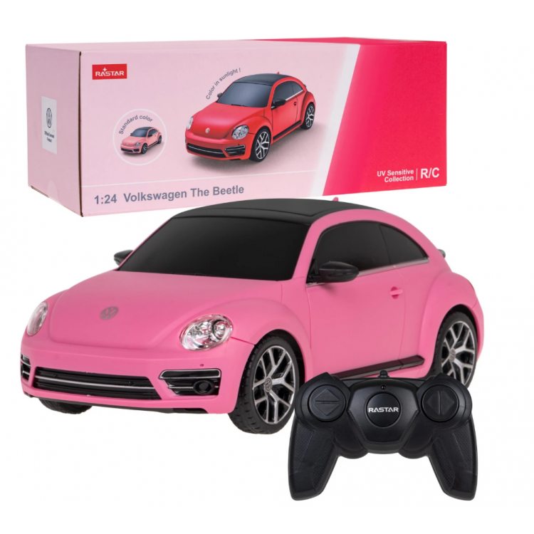 R/C Volkswagen Beetle Rastar 1:24 - ružové